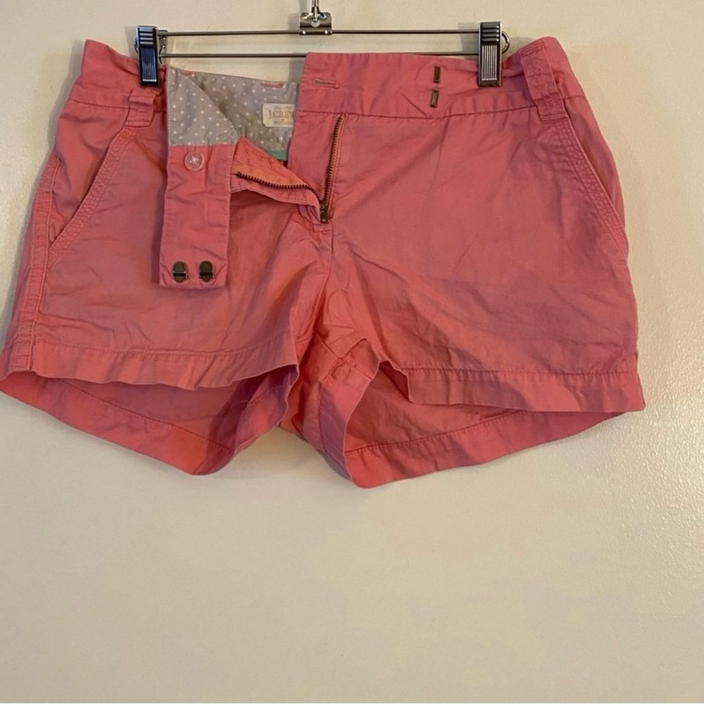 J. Crew Coral Pink Women's Shorts are a size 4.